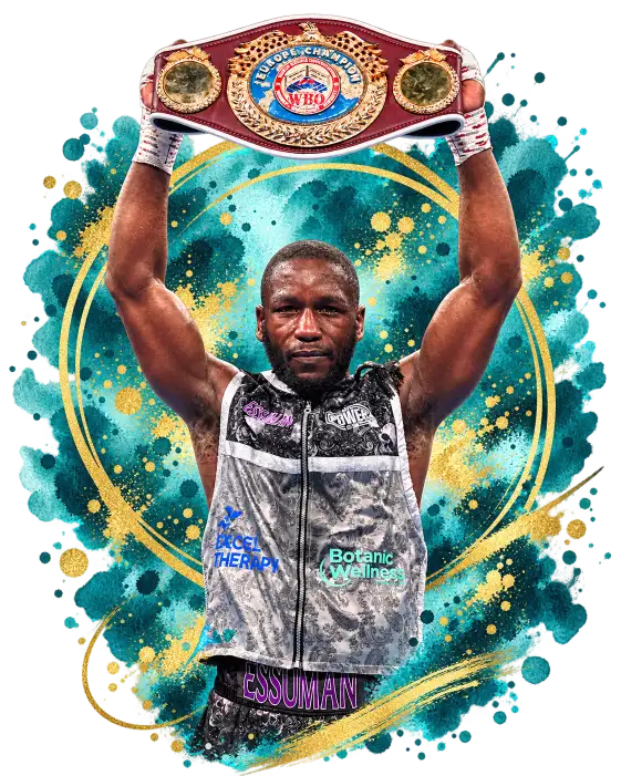 Ekow Essuman during his professional boxing career