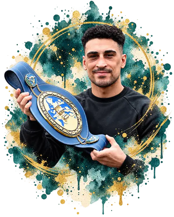 Jordan Gill during his Commonwealth featherweight championship success