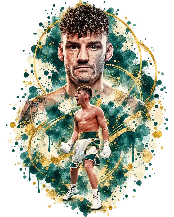 Leigh Wood during the early years of his professional boxing career