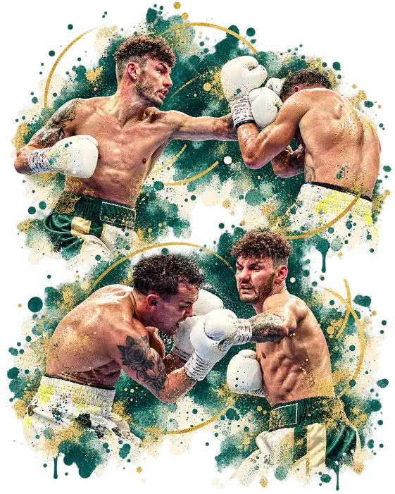 Leigh Wood during his rise through Midlands and Commonwealth featherweight boxing