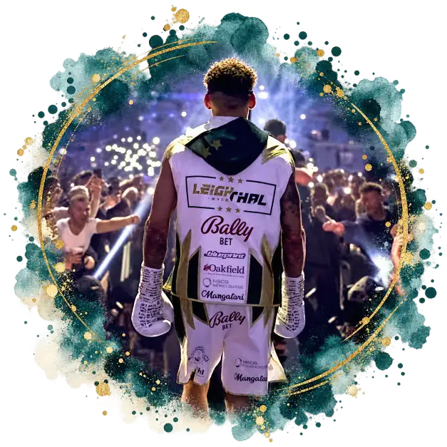 Leigh Wood after becoming WBA featherweight world champion against Xu Can