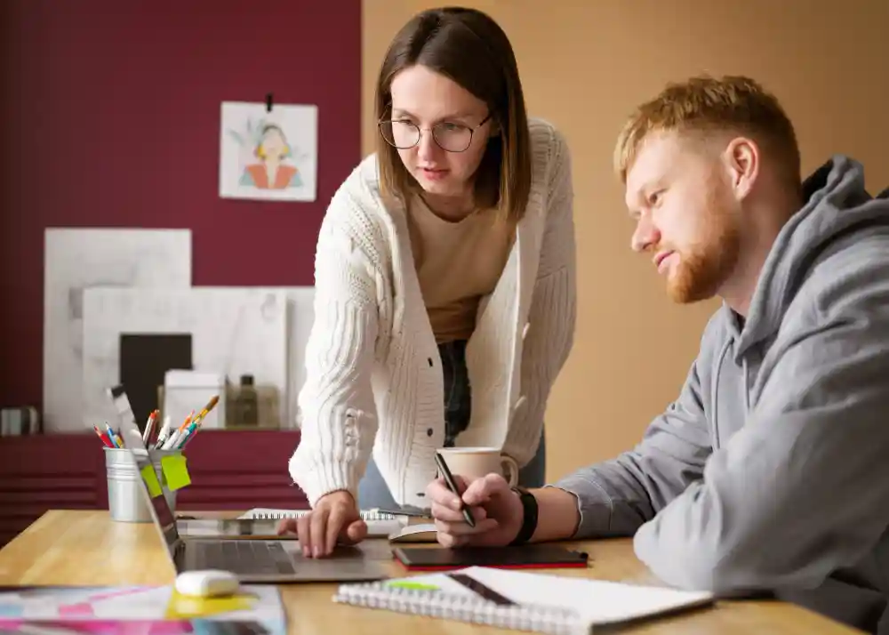 Customer and colleague research discussion in a collaborative workspace