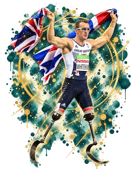 Richard Whitehead MBE during his milestone marathon-running career