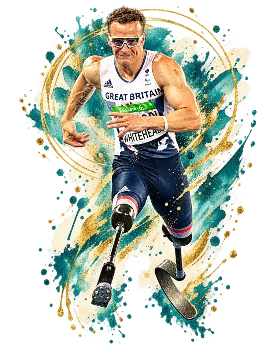 Richard Whitehead MBE during the multi-sport phase that included Great Britain sledge hockey