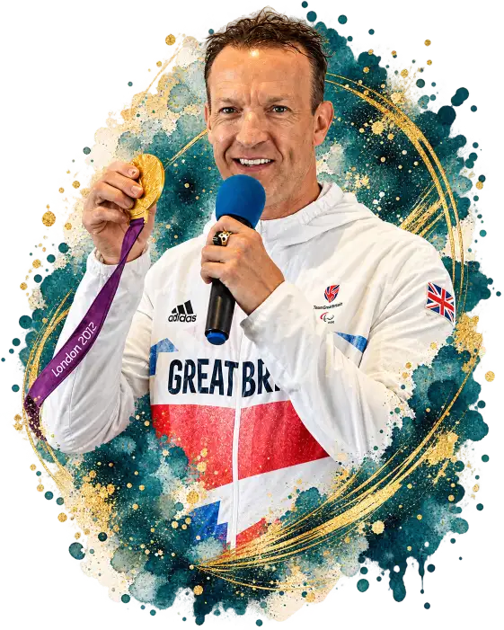 Richard Whitehead MBE representing the early sporting foundations behind his Paralympic career