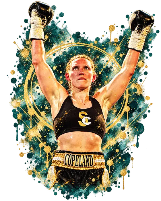 Stacey Copeland during the football chapter that became her first elite sporting career