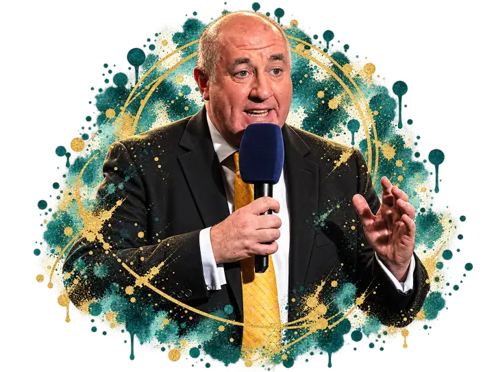 Steve Bunce in his current 2026 career covering boxing for BBC Radio 5 Live, print and television